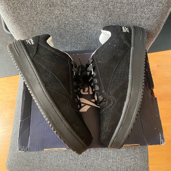 REEBOK Black Suede Soyay Work Shoes - Picture 7 of 11